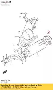 suzuki 1721148E00 cap, canister - Il fondo