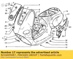 Qui puoi ordinare carenatura da Piaggio Group , con numero parte 82160050R7: