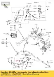 Tutaj możesz zamówić 01 wspornik od Kawasaki , z numerem części 110572363: