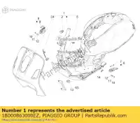 1B000863000EZ, Piaggio Group, quadro, armação vespa gts gts super rp8m45410 vespa gts vespa gts super zapm459l, zapma39l 125 150 300 2008 2009 2014 2016 2017 2018, Novo