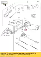 110562701, Kawasaki, wspornik zx1000lef kawasaki  z 1000 2015 2016 2017 2018 2019, Nowy