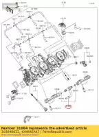 310640622, Kawasaki, pipe-comp zx636edf kawasaki  zx 600 636 2013 2014 2015 2016 2017 2018 2019 2021, New