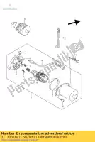 3113037B01, Suzuki, titular, cepillo suzuki ah address  tr street magic s ah50 tr50s lt z50 4t quadsport 50 , Nuevo