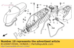 Honda 81200KTZD00 transportista, equipaje - Lado inferior