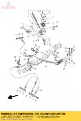 Qui puoi ordinare tubo, freno 1 da Yamaha , con numero parte 23P258720000: