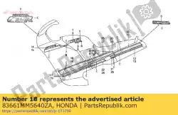 Here you can order the no description available at the moment from Honda, with part number 83661MM5640ZA: