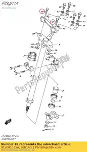 Suzuki 015001035A boulon - La partie au fond