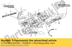 Qui puoi ordinare nessuna descrizione disponibile al momento da Honda , con numero parte 17507MAL600ZC:
