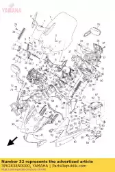 Qui puoi ordinare condotto 1 da Yamaha , con numero parte 3P62838N0000: