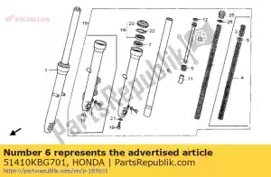 honda 51410KBG701 pipe comp., fr. vork (showa) - Onderkant