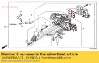 16456P8AA01, Honda, joint, contrôle rotatif de l'air honda gl goldwing a  bagger f6 b gold wing deluxe abs 8a gl1800a gl1800 airbag gl1800b 1800 , Nouveau