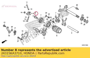 honda 24315KA3710 pin, shifter - Bottom side