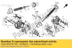 Here you can order the screw set from Honda, with part number 16016MZ6730: