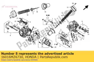 Honda 16016MZ6730 screw set - Bottom side