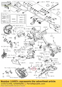 kawasaki 110572348 01 staffa, interruttore magnetico - Il fondo