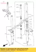 5DM231700000, Yamaha, comp. cilindro, garfo dianteiro yamaha fzs 600, Novo