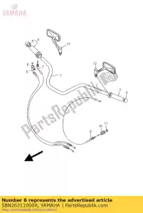 yamaha 5BN263110000 cavo, acceleratore 1 - Il fondo