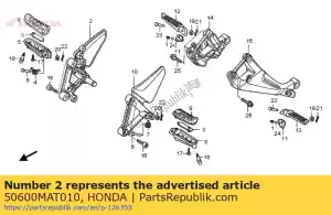 Honda 50600MAT010 titular, r. paso principal - Lado inferior