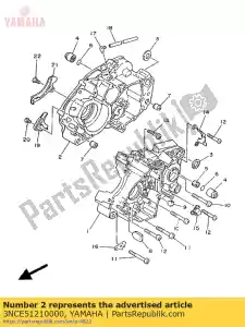 Yamaha 3NCE51210000 carter 2 - La partie au fond