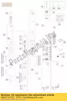 48601247S1, KTM, Rubinetto base cpl. husqvarna ktm  exc sx xc xcf 125 150 250 300 350 450 500 2014 2015 2016, Nuovo