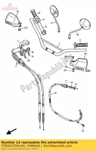 yamaha 3TB263350100 cabo, embreagem - Lado inferior