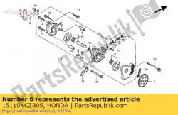 Here you can order the no description available at the moment from Honda, with part number 15110KCZ305: