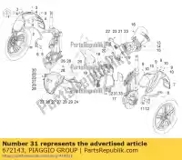 672143, Piaggio Group, aba do tanque de óleo piaggio mp zapm75100 zapta0100 zapta2100 zaptd2100 125 300 2011 2016 2017 2018 2019 2020 2021 2022, Novo