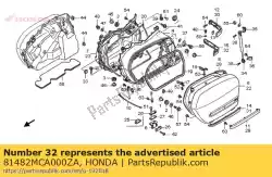 Here you can order the molding, l. Rr. Saddlebag from Honda, with part number 81482MCA000ZA: