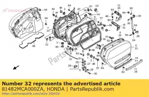 Honda 81482MCA000ZA molding, l. rr. saddlebag - Bottom side