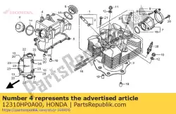 Ici, vous pouvez commander le couvercle comp., culasse auprès de Honda , avec le numéro de pièce 12310HP0A00: