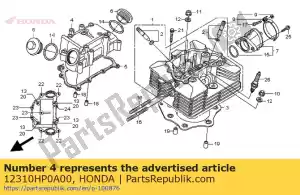 honda 12310HP0A00 couvercle comp., culasse - La partie au fond