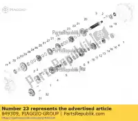 849309, Piaggio Group, Rondelle de dégagement aprilia moto-guzzi  caponord dorsoduro ksua0 rs 660 abs (apac) shiver tuono 660 (apac) v zd4kb000 zd4kbu00 zd4kh000 zd4kh001 zd4khu00 zd4khu01 zd4ksa00, zd4kvh, zd4ksg zd4ksue0 zd4rab00, zd4rad00 zd4rag00 zd4sm000, zd4sma00, zd4smc00, zd4smc01 zd4tv000, z, Nouveau