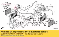 Here you can order the hose, cap joint from Honda, with part number 19509MCAA60: