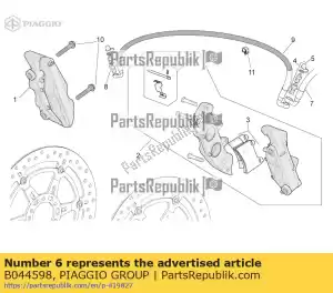 Piaggio Group B044598 pinnen+veer+splitpen kit - Onderkant