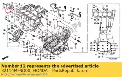 Qui puoi ordinare guida, cavo interruttore pressione olio da Honda , con numero parte 32114MFND00: