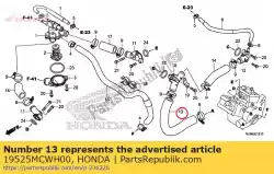 Here you can order the hose a, water from Honda, with part number 19525MCWH00: