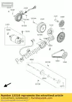 13216Y003, Kawasaki, gear-comp,starting clutc sc300 kawasaki j 300 2015 2016, New