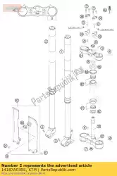 Qui puoi ordinare stelo forcella r / s wp48 sx 05 da KTM , con numero parte 14187A03RS: