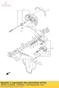 yamaha 39P847100000 conjunto de la unidad de luz trasera - Lado inferior