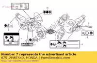 87512MBTS40, Honda, label,accessory l honda xl varadero v va xl1000v xl1000va 1000 , New