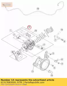 ktm 61313083000 kit di riparazione pistone - Il fondo