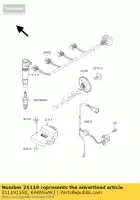 211191550, Kawasaki, accenditore zx900-e1p kawasaki zx 900 2000 2001, Nuovo