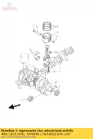 4BR1163100A0, Yamaha, pistão (std) yamaha xj xjs diversion xjn 600, Novo