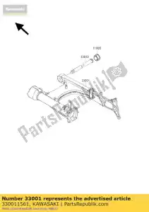 kawasaki 330011561 arm-comp-swing vn1500-j1 - Il fondo