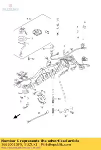 Suzuki 3661001DF0 uprz??, okablowanie - Dół
