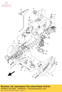 yamaha 904801587800 oeillet - La partie au fond