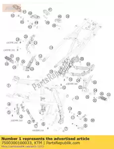 ktm 7500300100033 frame 'ee07 - Il fondo