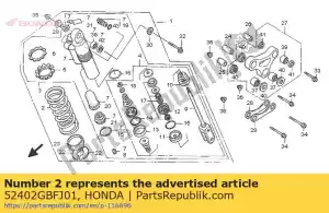 Honda 52402GBFJ01 primavera, rr. cojín (47n / - Lado inferior