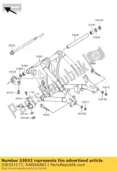 Here you can order the shaft-swing arm vn800-a1 from Kawasaki, with part number 330321177: