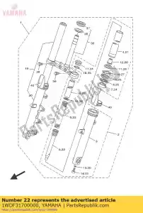 yamaha 1WDF31700000 comp. cilindro, fr - Il fondo